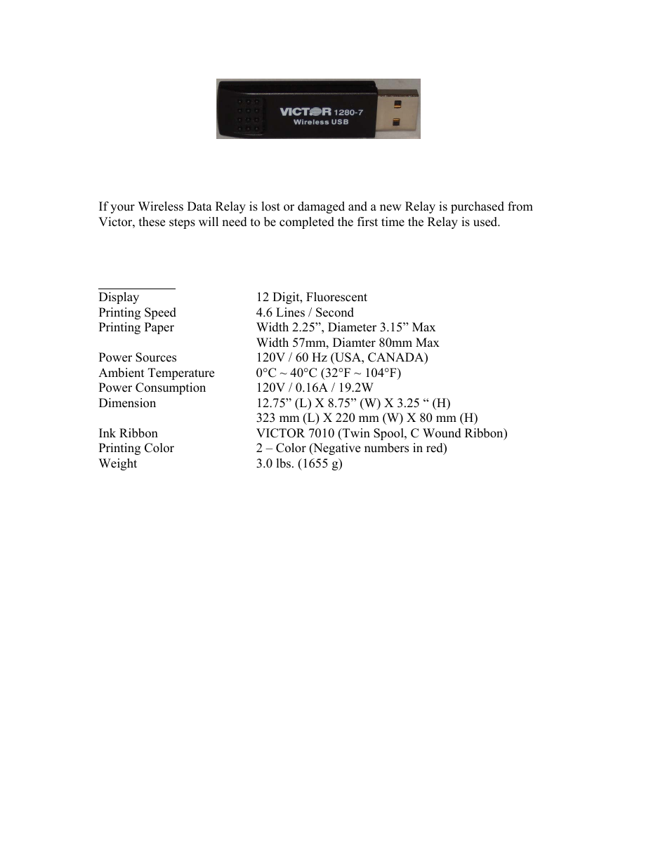Victor 1280-7 User Manual | Page 13 / 13
