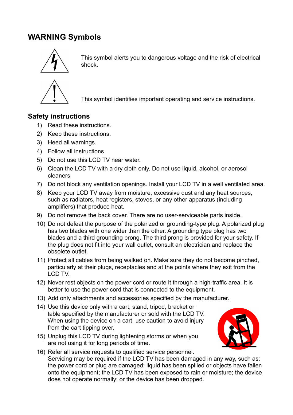 V7 22" LCD TVs LTV22HD User Manual | 28 pages