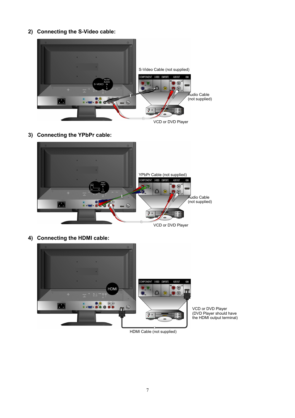 V7 22" LCD TVs LTV22HD User Manual | Page 10 / 28