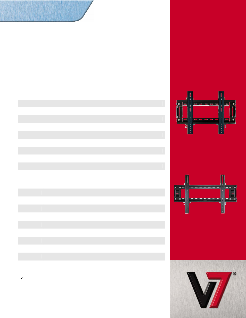 V7 V7MBK2LPCB User Manual | 1 page