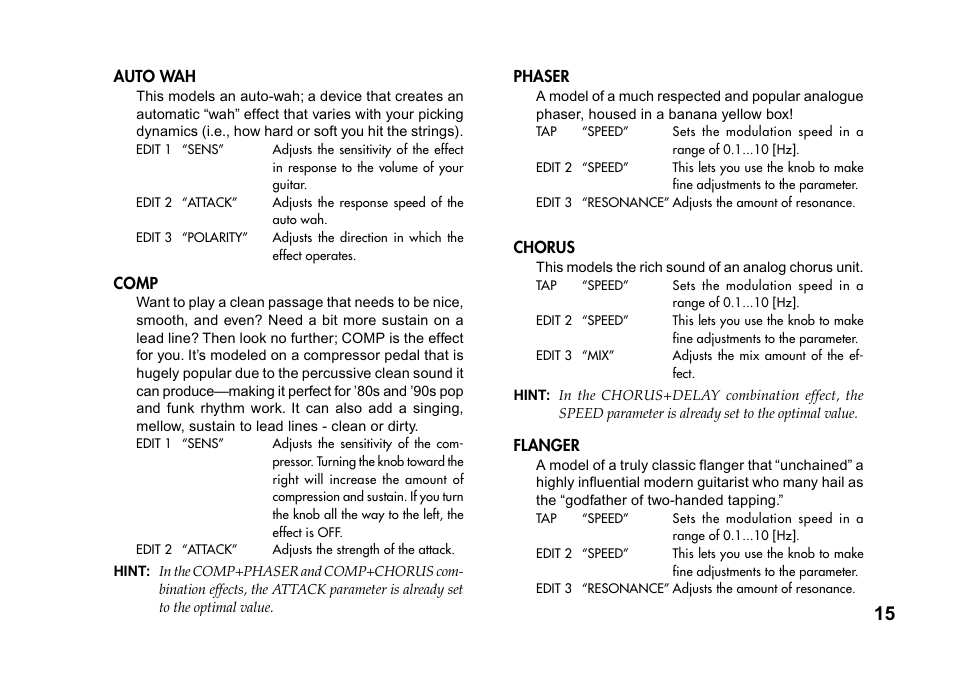 Vox DA5 User Manual | Page 15 / 20