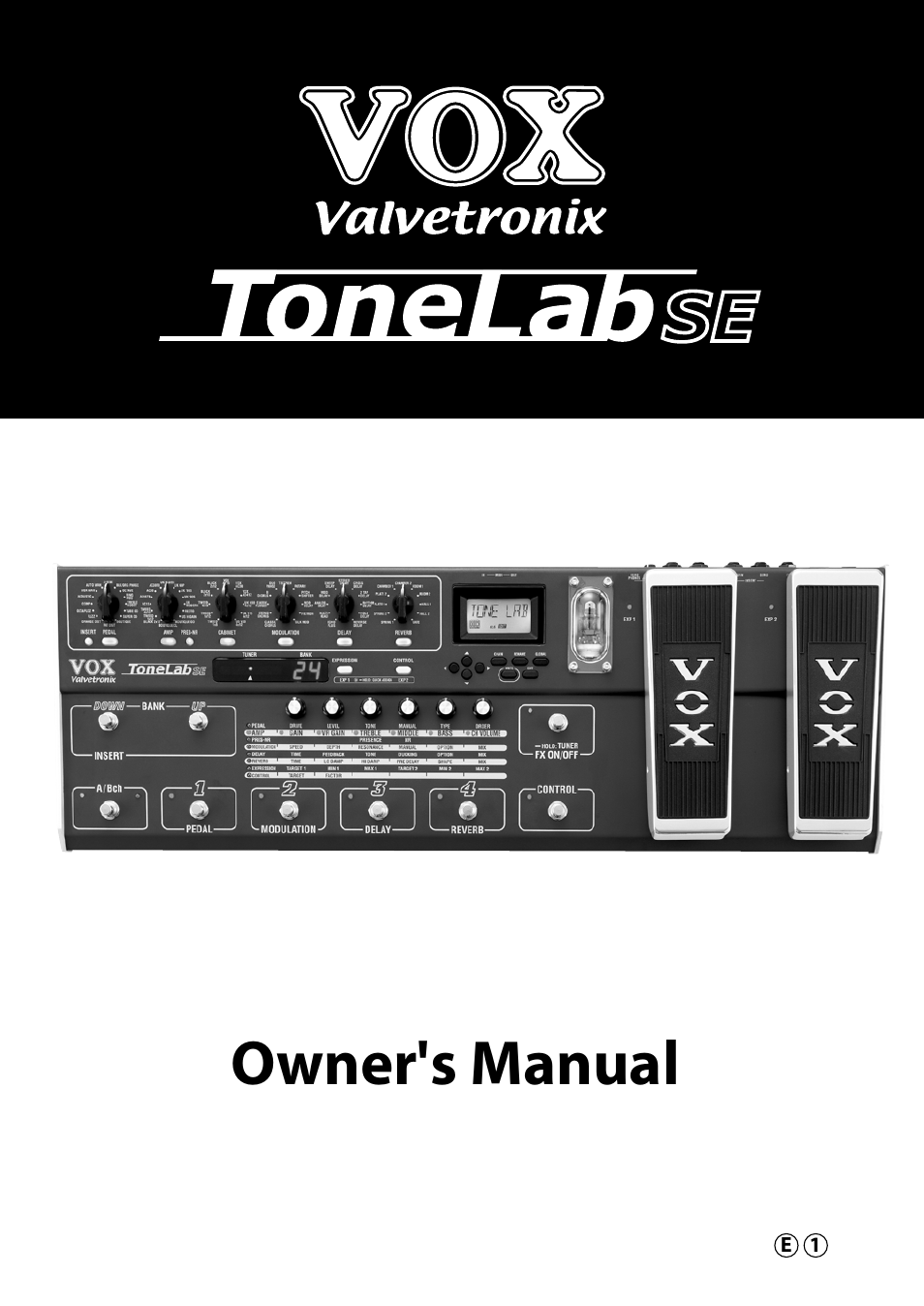 Vox Valvetronix ToneLab SE User Manual | 82 pages