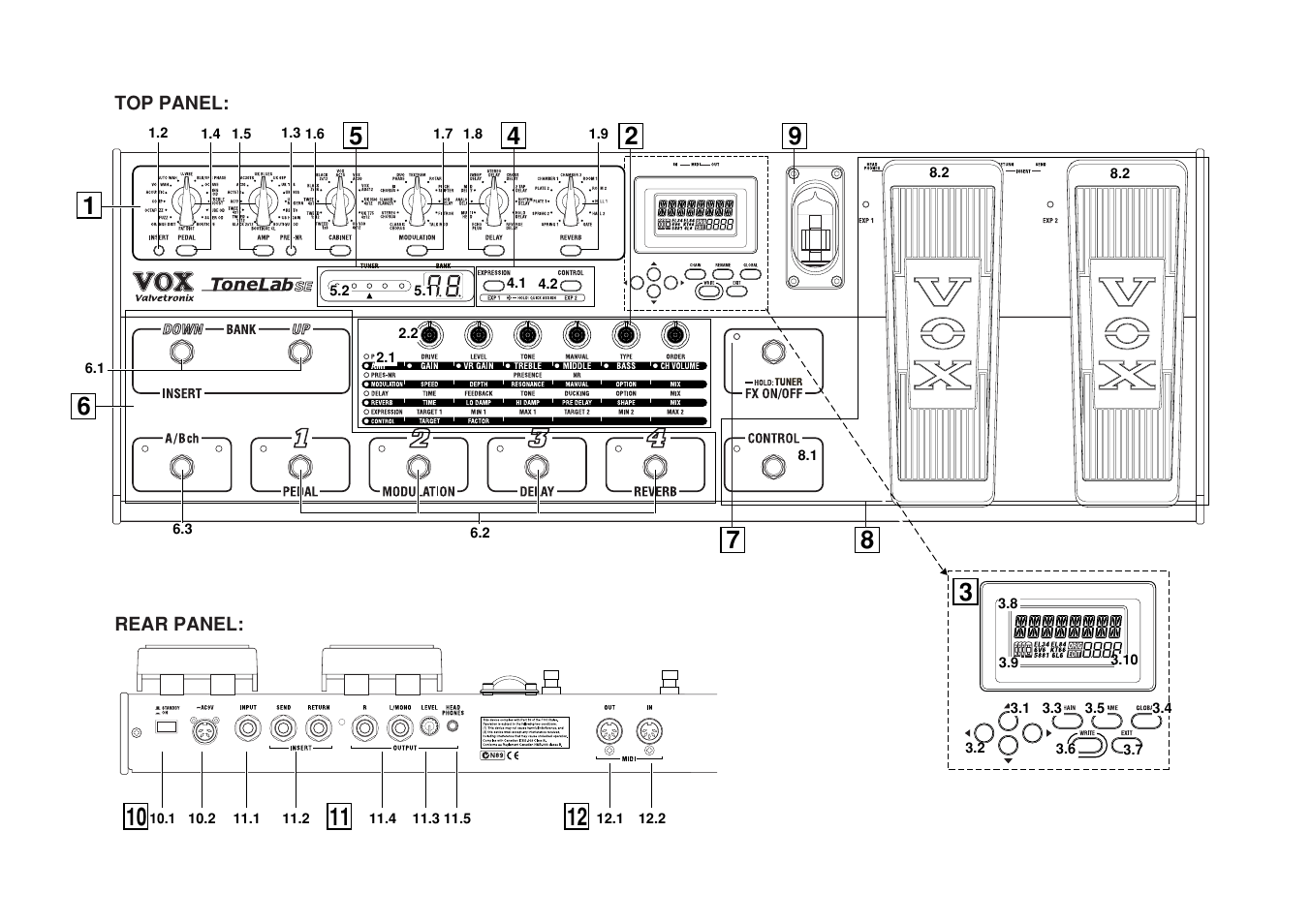 Vox Valvetronix ToneLab SE User Manual | Page 80 / 82