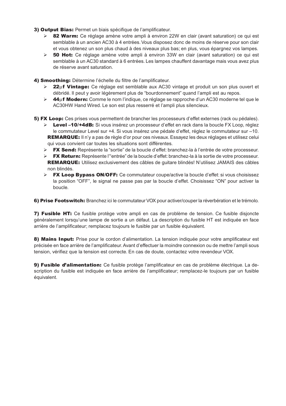 Vox AC30CC2X User Manual | Page 19 / 41