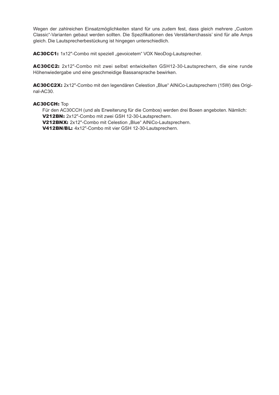 Vox AC30CC2X User Manual | Page 25 / 41