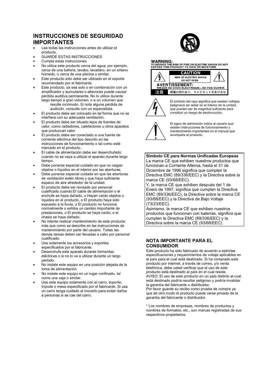 Español, Instrucciones de seguridad importantes, 32 instrucciones de seguridad importantes | Vox AC30CC2X User Manual | Page 32 / 41