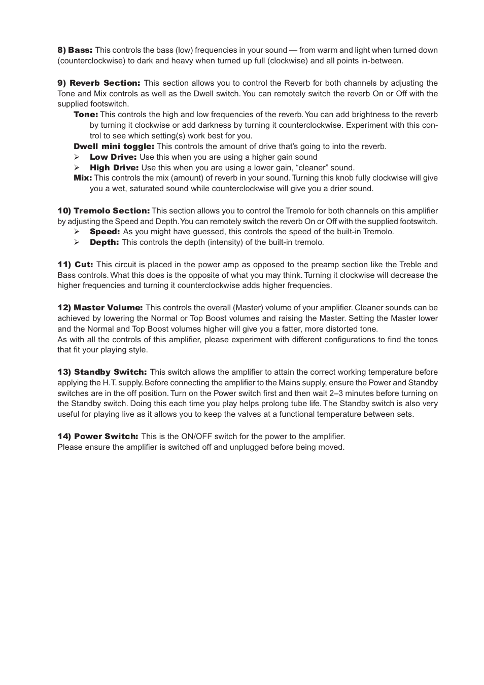 Vox AC30CC2X User Manual | Page 7 / 41