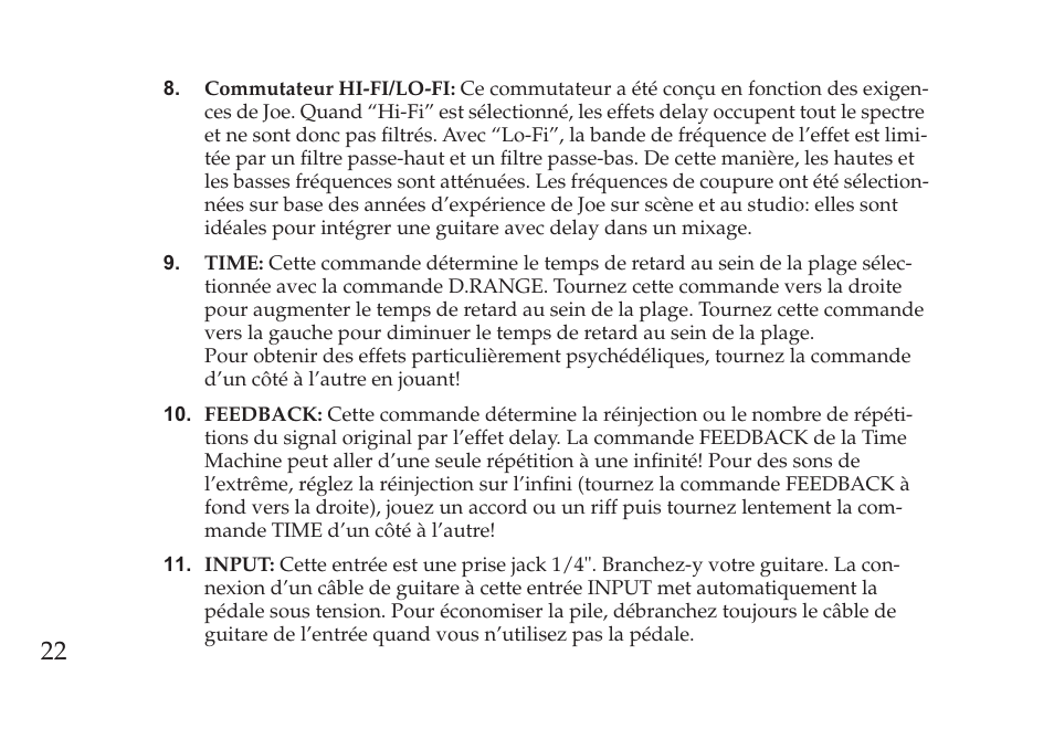 Vox Pedal User Manual | Page 22 / 63