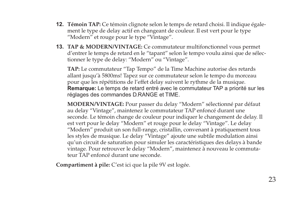 Vox Pedal User Manual | Page 23 / 63