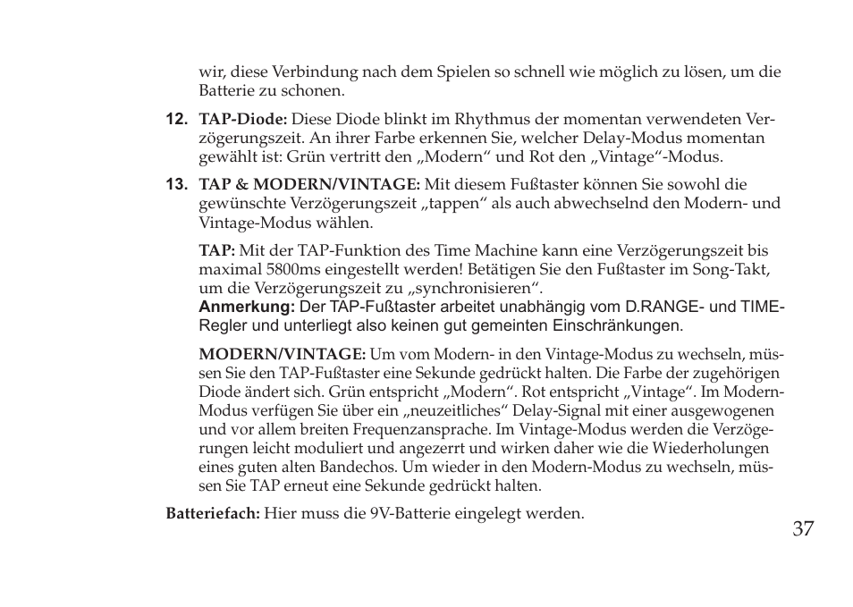 Vox Pedal User Manual | Page 37 / 63