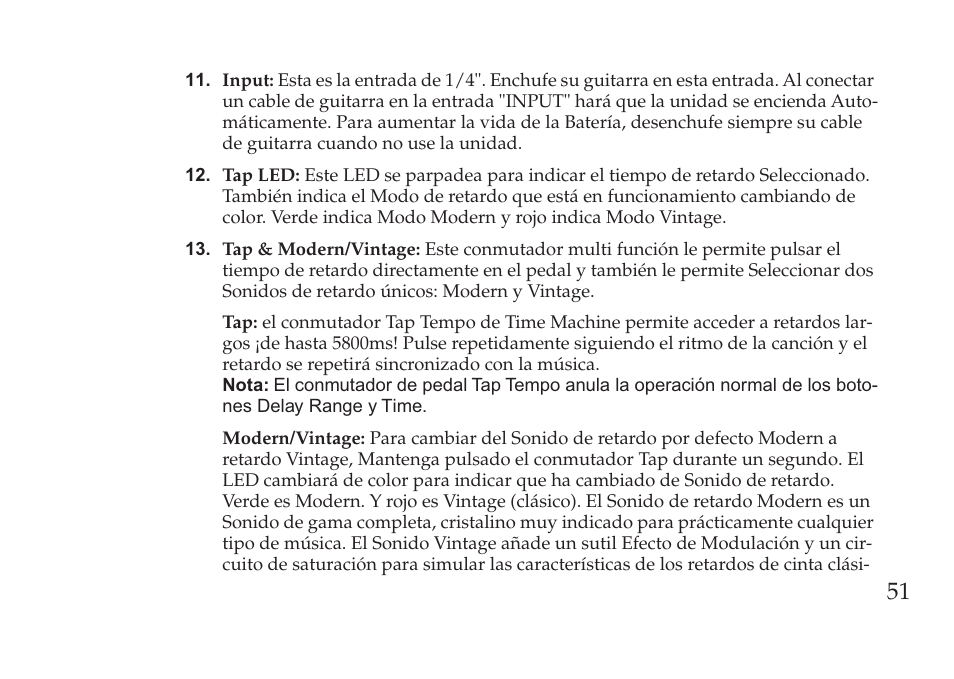 Vox Pedal User Manual | Page 51 / 63