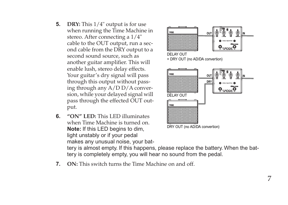 Vox Pedal User Manual | Page 7 / 63