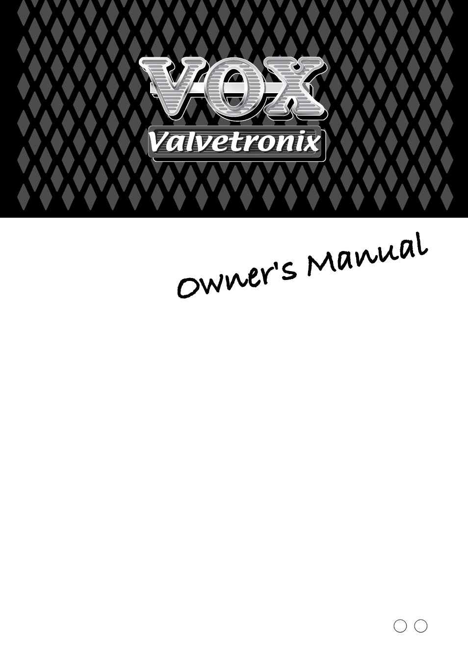 Vox AD100VT-XL User Manual | 35 pages