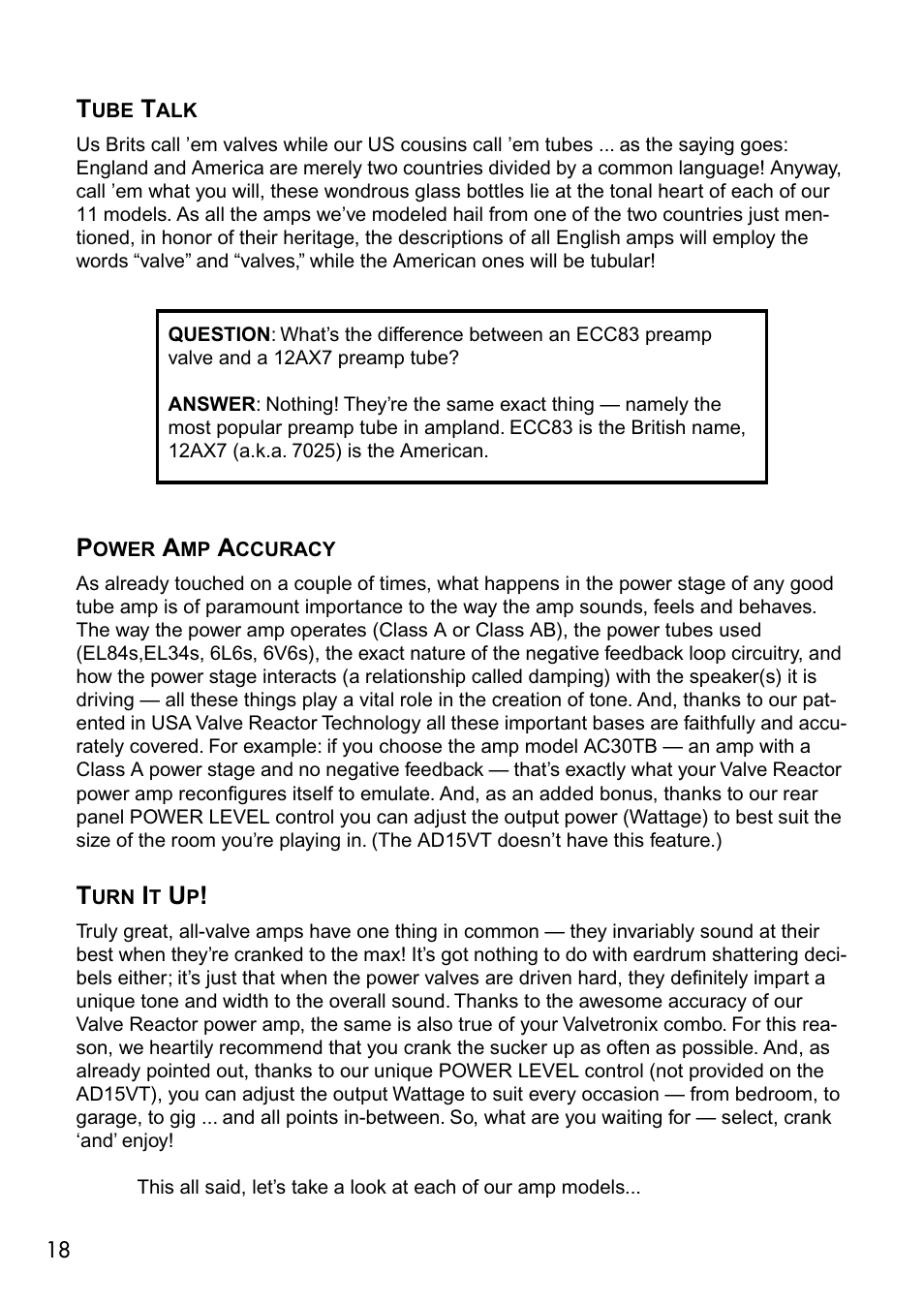 Vox VALVETRONIX AD50VT User Manual | Page 22 / 36