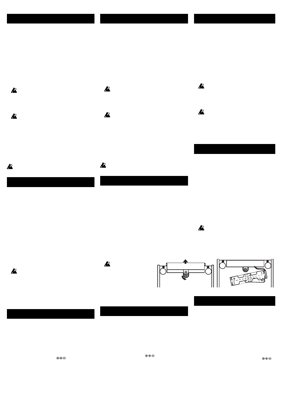 Das pedal verwenden, Batteriebetrieb, Technische daten | Utilisation de la pédale, Fonctionnement des piles, Spécifications, Uso del pedal, Operación con baterías, Especificaciones, Batterieeinsetzen | Vox Cooltron User Manual | Page 6 / 8