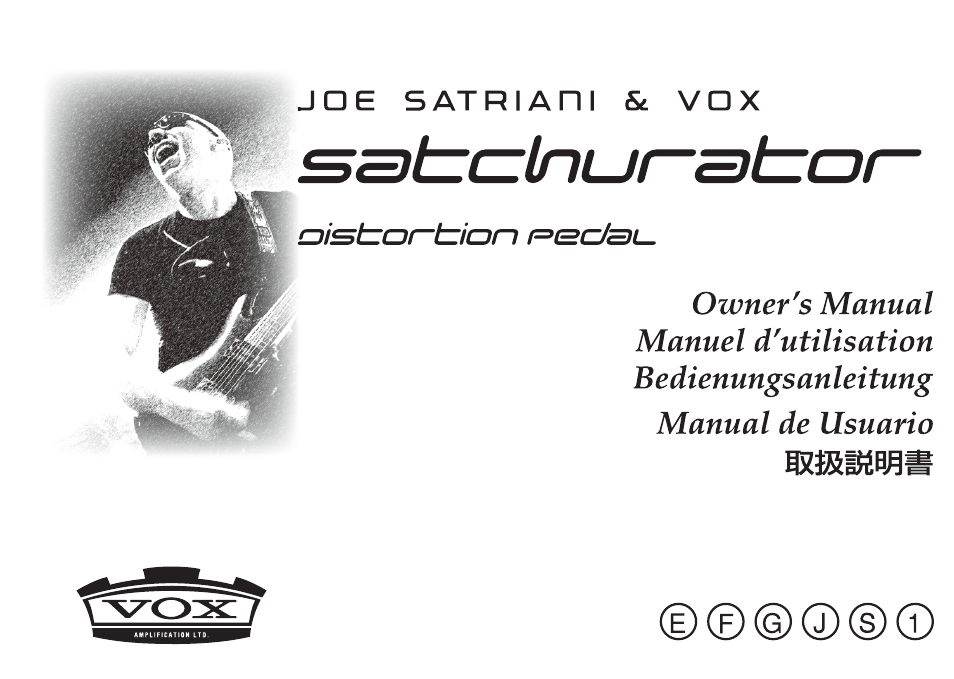 Vox Satchurator User Manual | 68 pages
