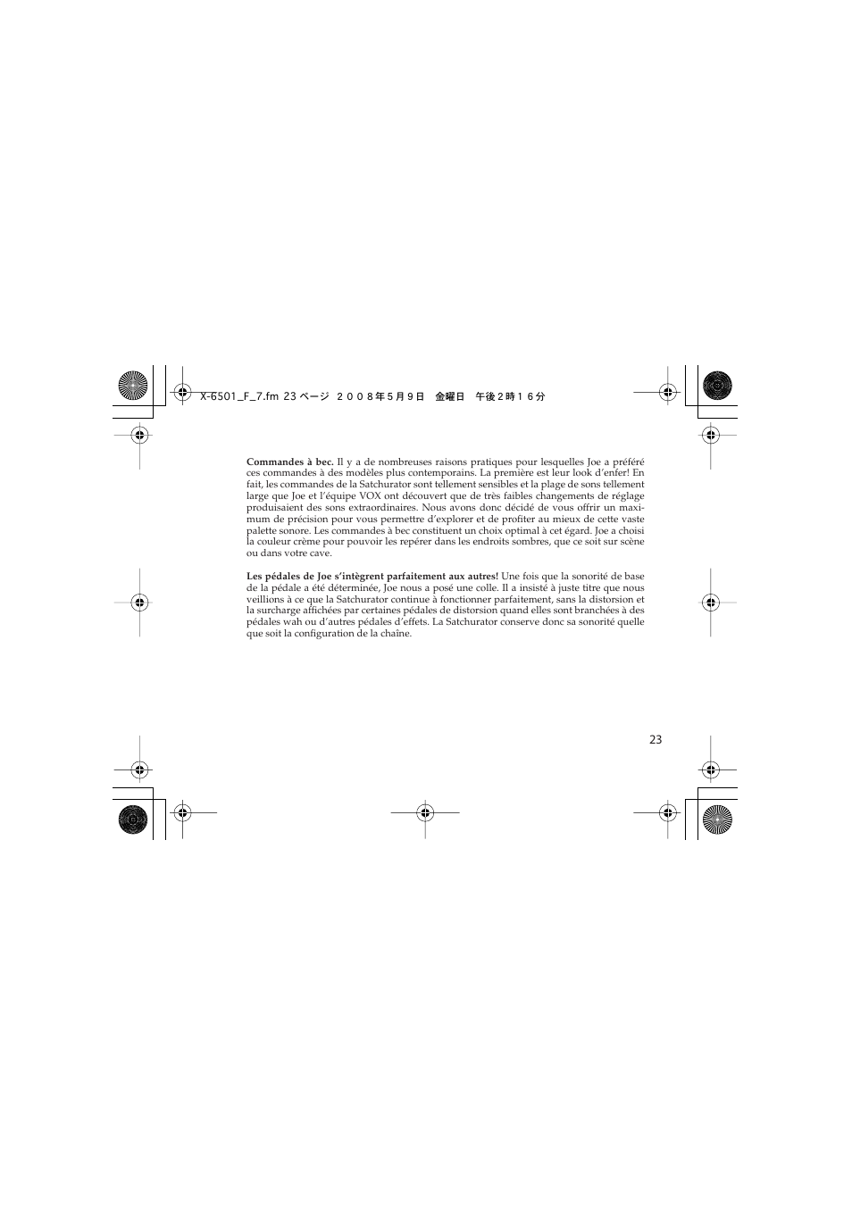 Vox Satchurator User Manual | Page 23 / 68