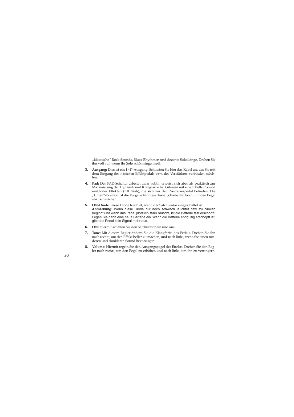 Vox Satchurator User Manual | Page 30 / 68