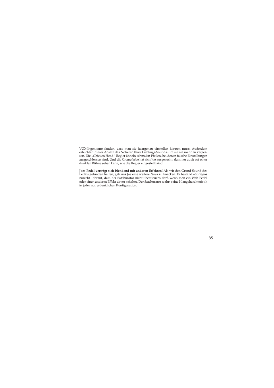 Vox Satchurator User Manual | Page 35 / 68