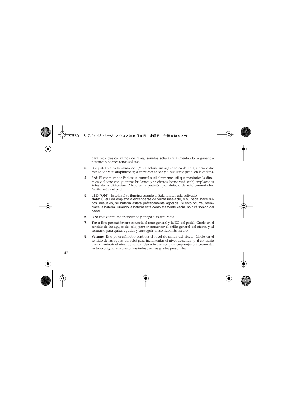 Vox Satchurator User Manual | Page 42 / 68