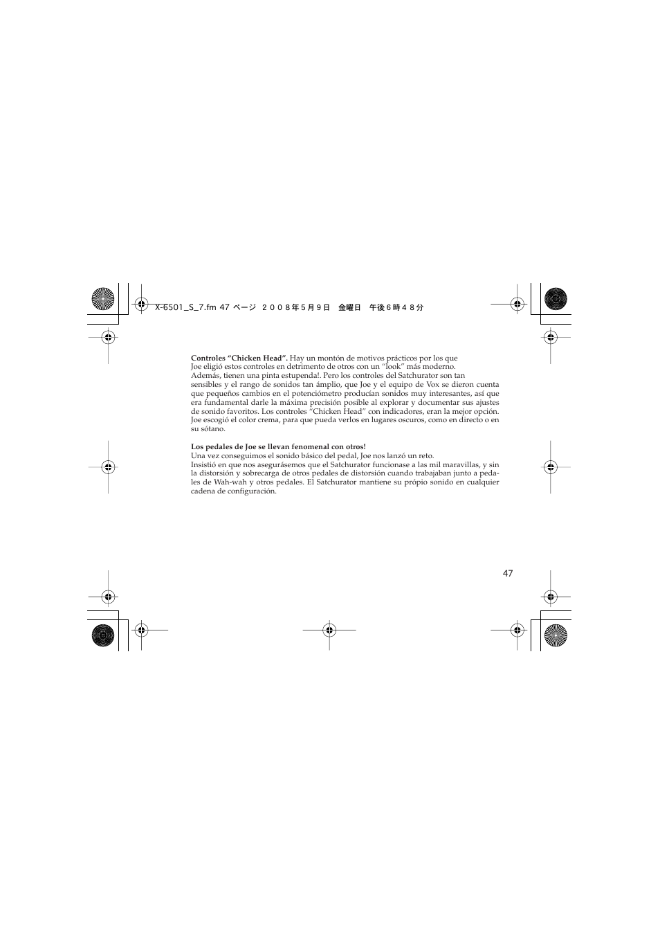 Vox Satchurator User Manual | Page 47 / 68