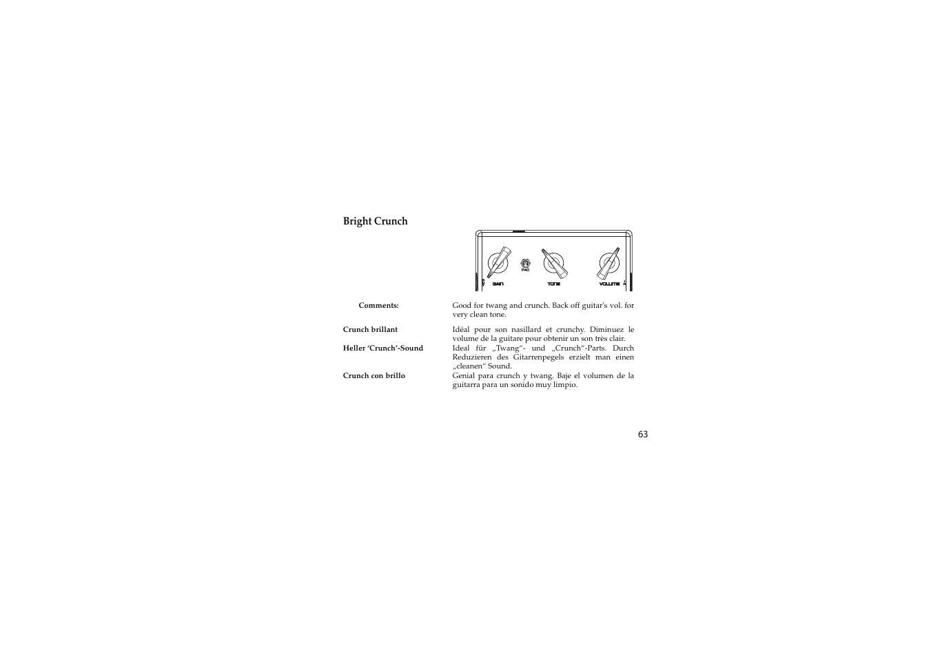 Vox Satchurator User Manual | Page 63 / 68