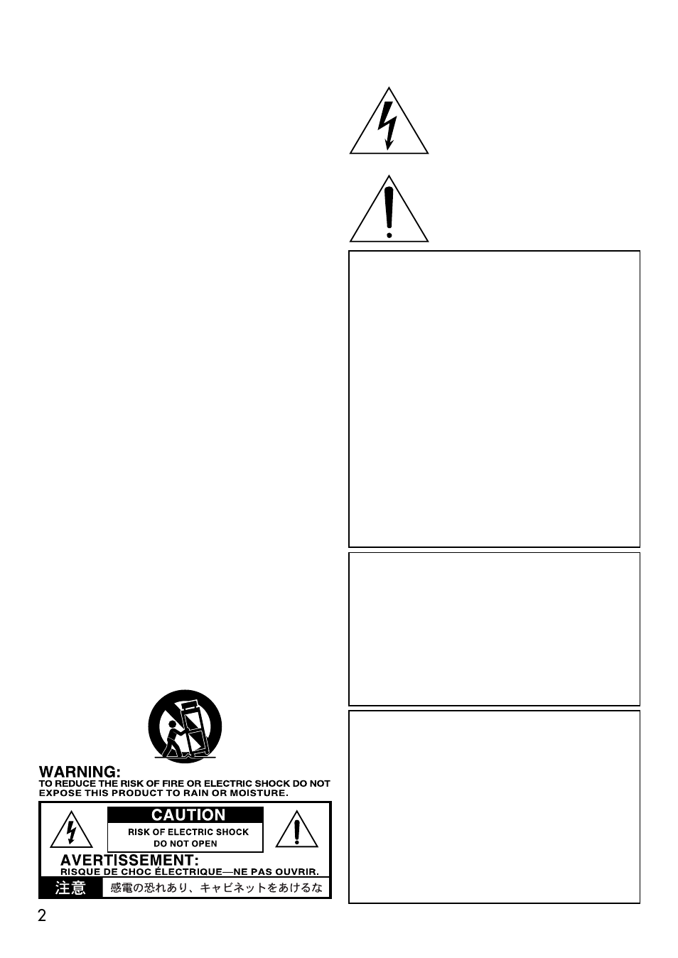 Important safety instructions | Vox AD120VTX User Manual | Page 2 / 8