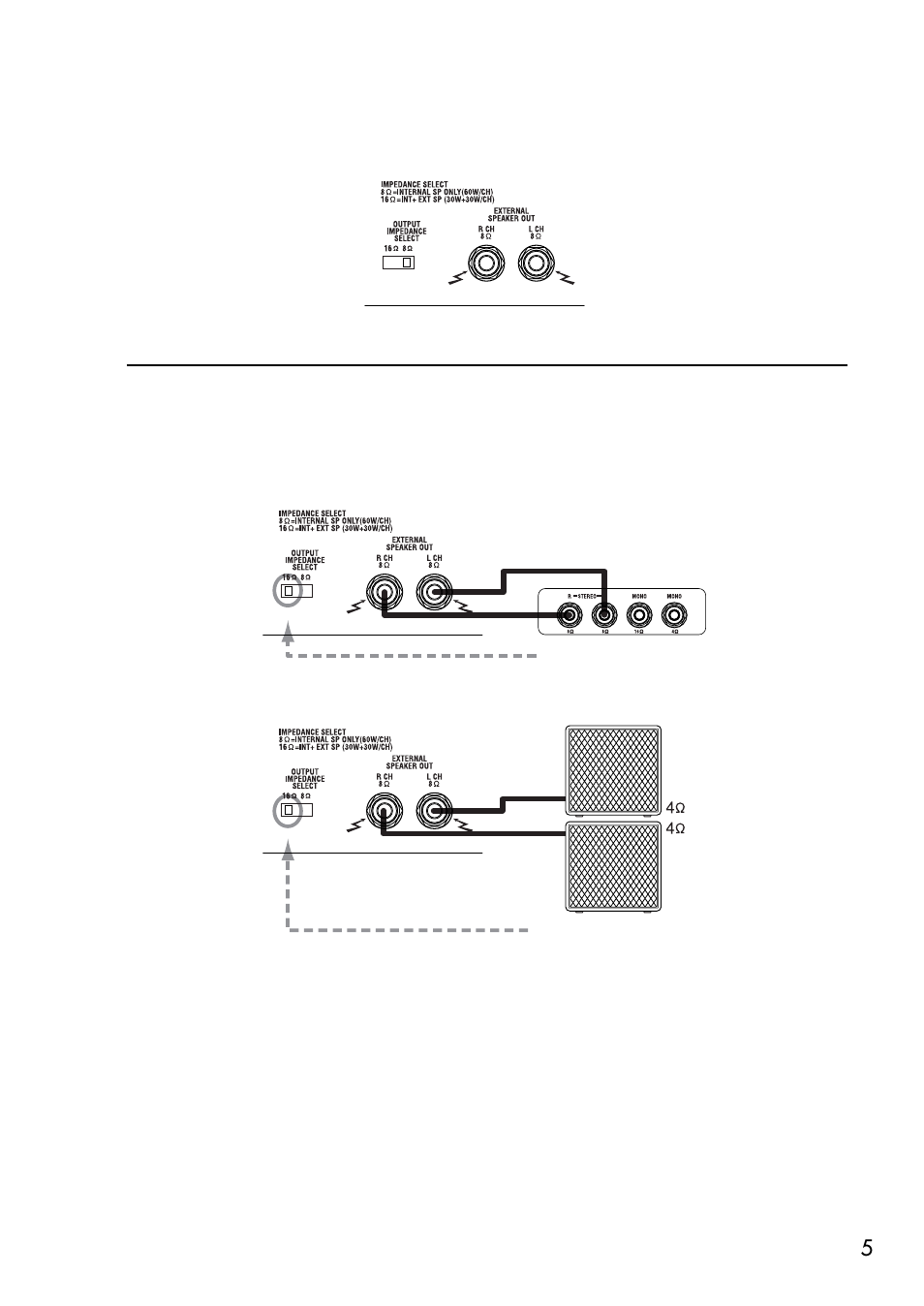 Ad120vtx speaker connection chart | Vox AD120VTX User Manual | Page 5 / 8