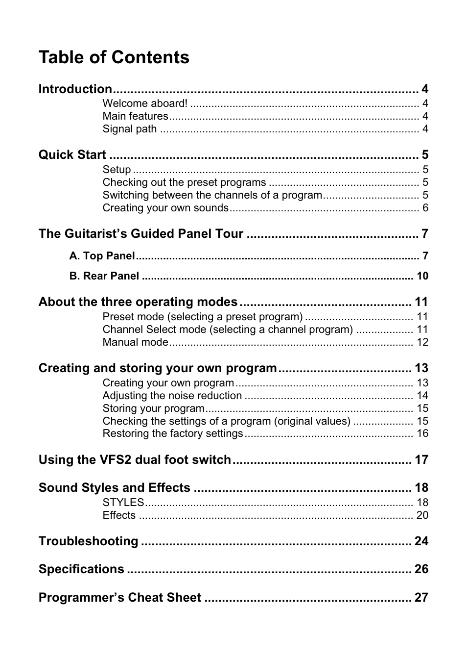 Vox DA15 User Manual | Page 3 / 28