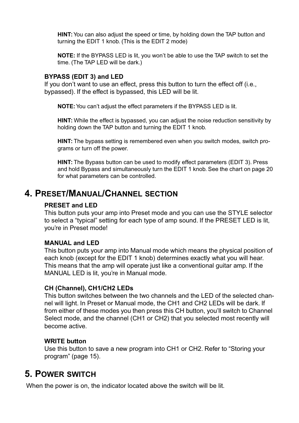 Vox DA15 User Manual | Page 9 / 28