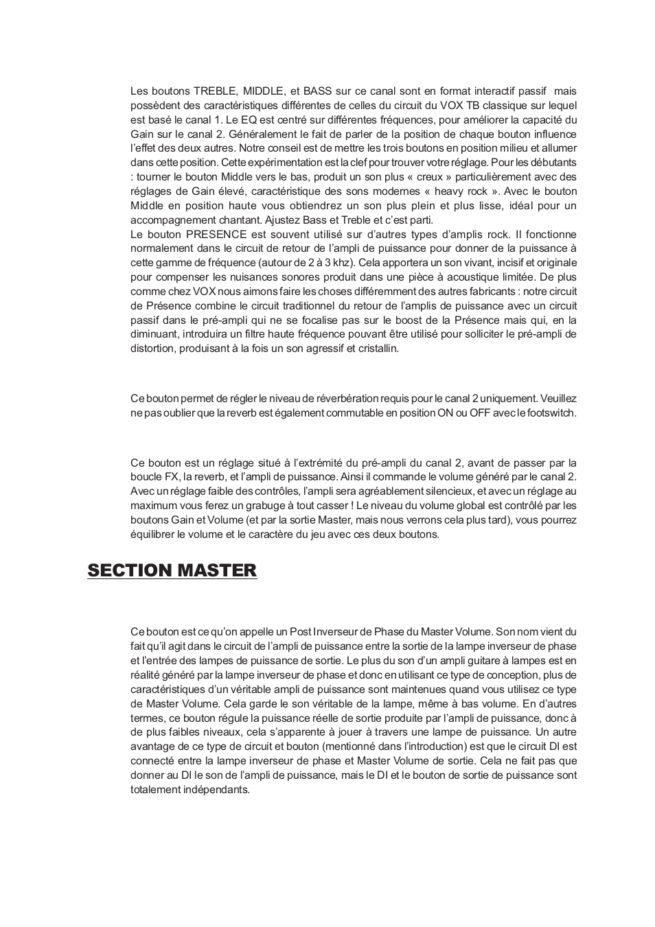 Vox Classic Plus AC50 User Manual | Page 14 / 37