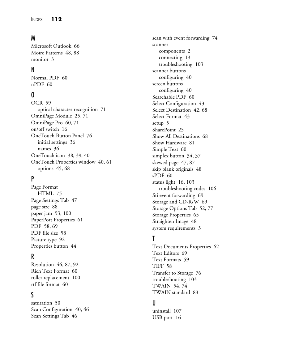 Visioneer STROBE 500 User Manual | Page 119 / 122