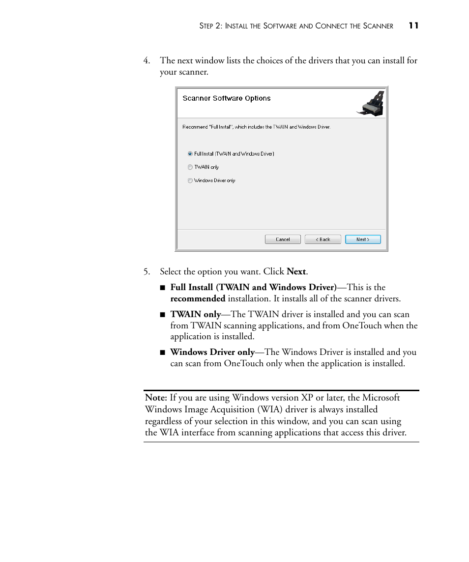 Click next | Visioneer STROBE 500 User Manual | Page 18 / 122