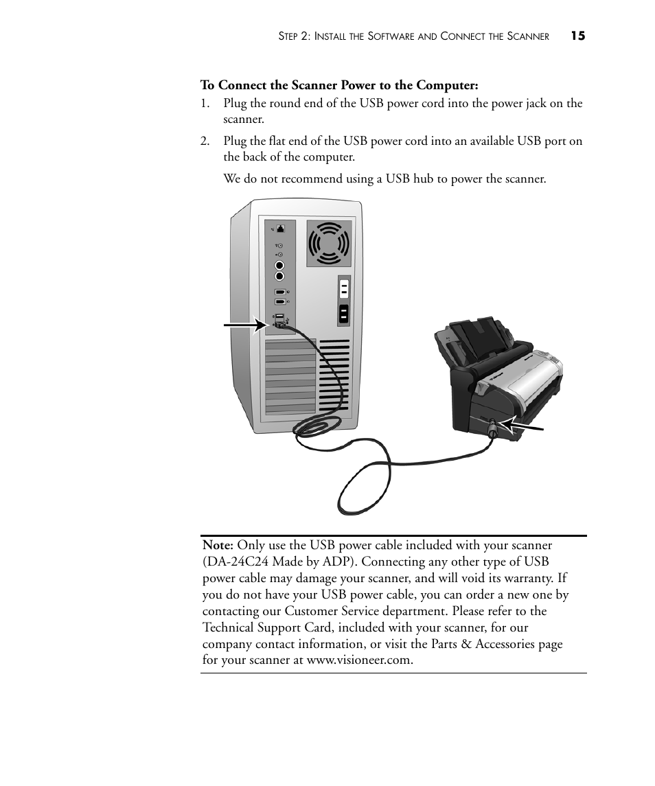 Visioneer STROBE 500 User Manual | Page 22 / 122