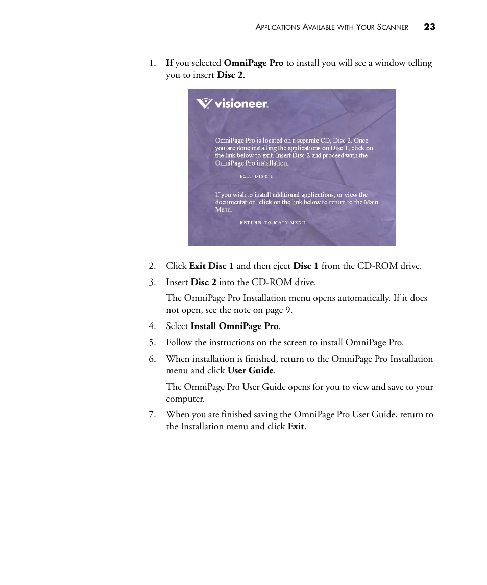 Visioneer STROBE 500 User Manual | Page 30 / 122