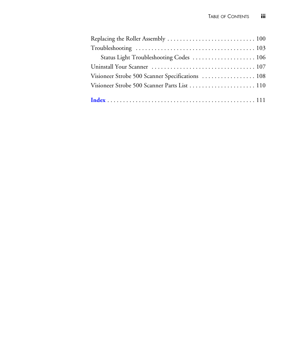Visioneer STROBE 500 User Manual | Page 6 / 122