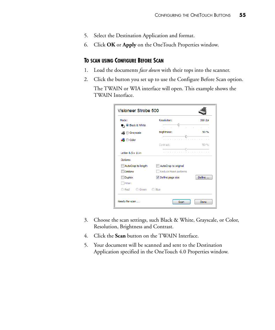 Visioneer STROBE 500 User Manual | Page 62 / 122