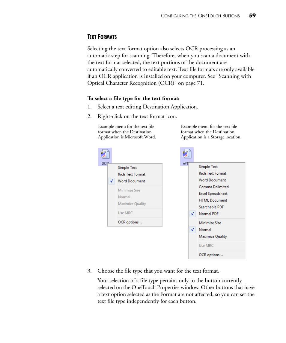 Visioneer STROBE 500 User Manual | Page 66 / 122