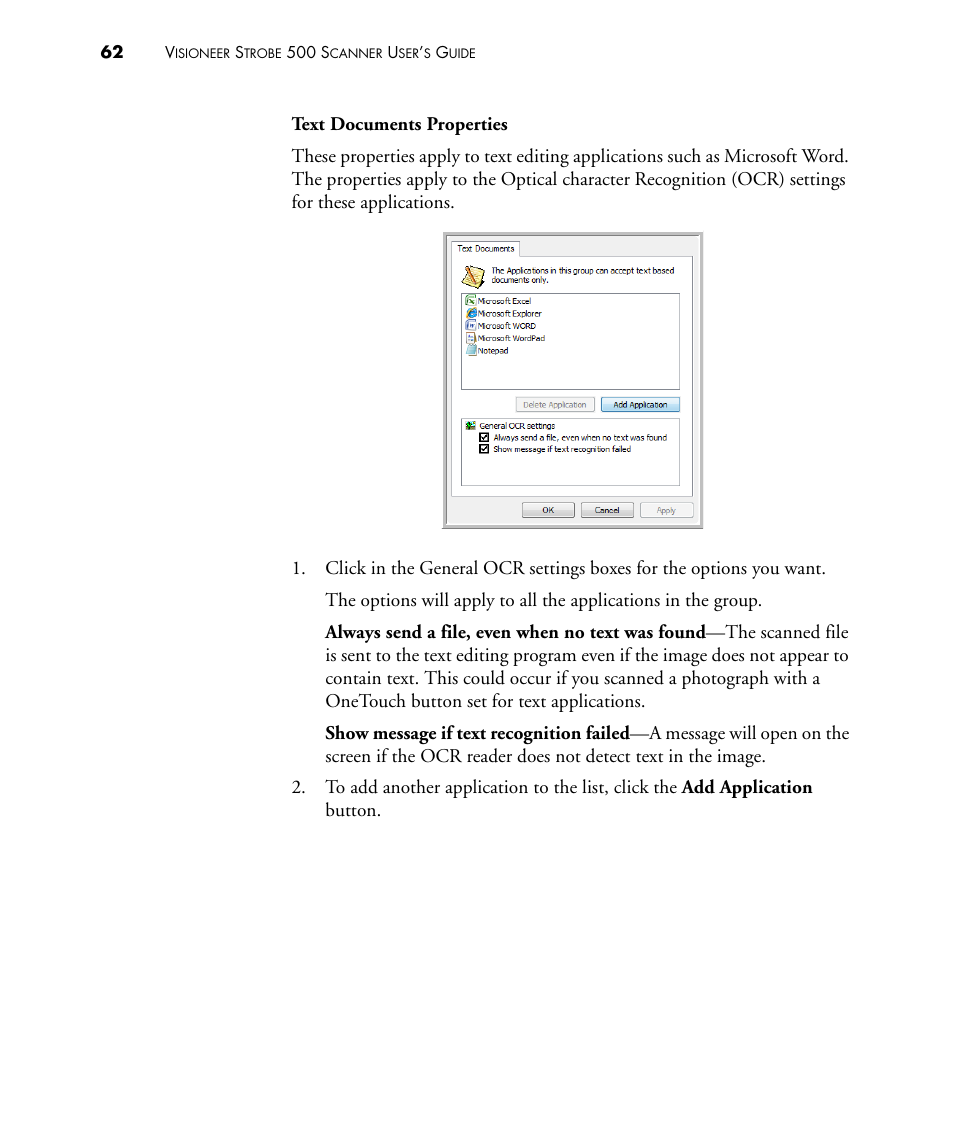 Visioneer STROBE 500 User Manual | Page 69 / 122