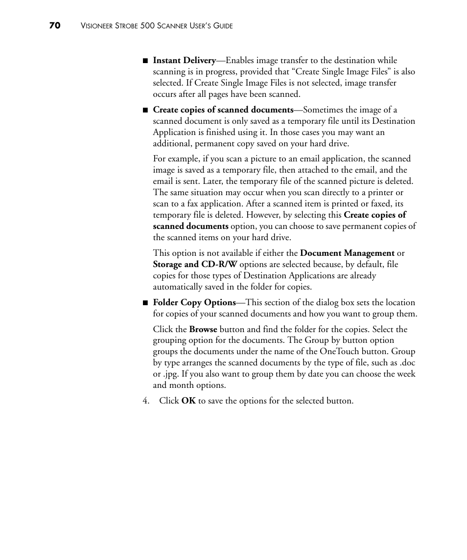 Visioneer STROBE 500 User Manual | Page 77 / 122