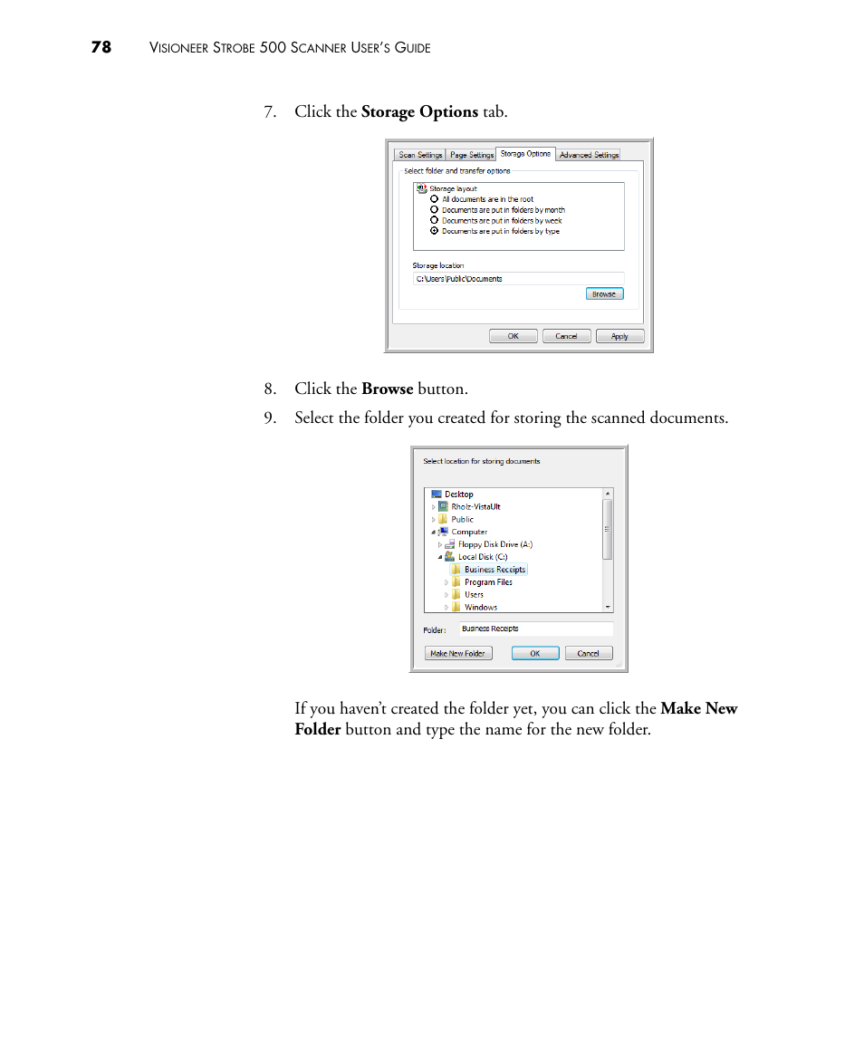Visioneer STROBE 500 User Manual | Page 85 / 122