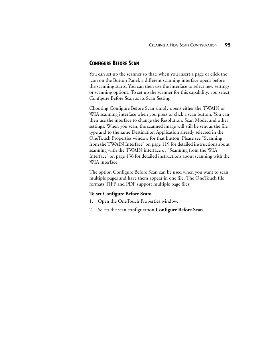 Configure before scan | Visioneer XP220 User Manual | Page 102 / 172