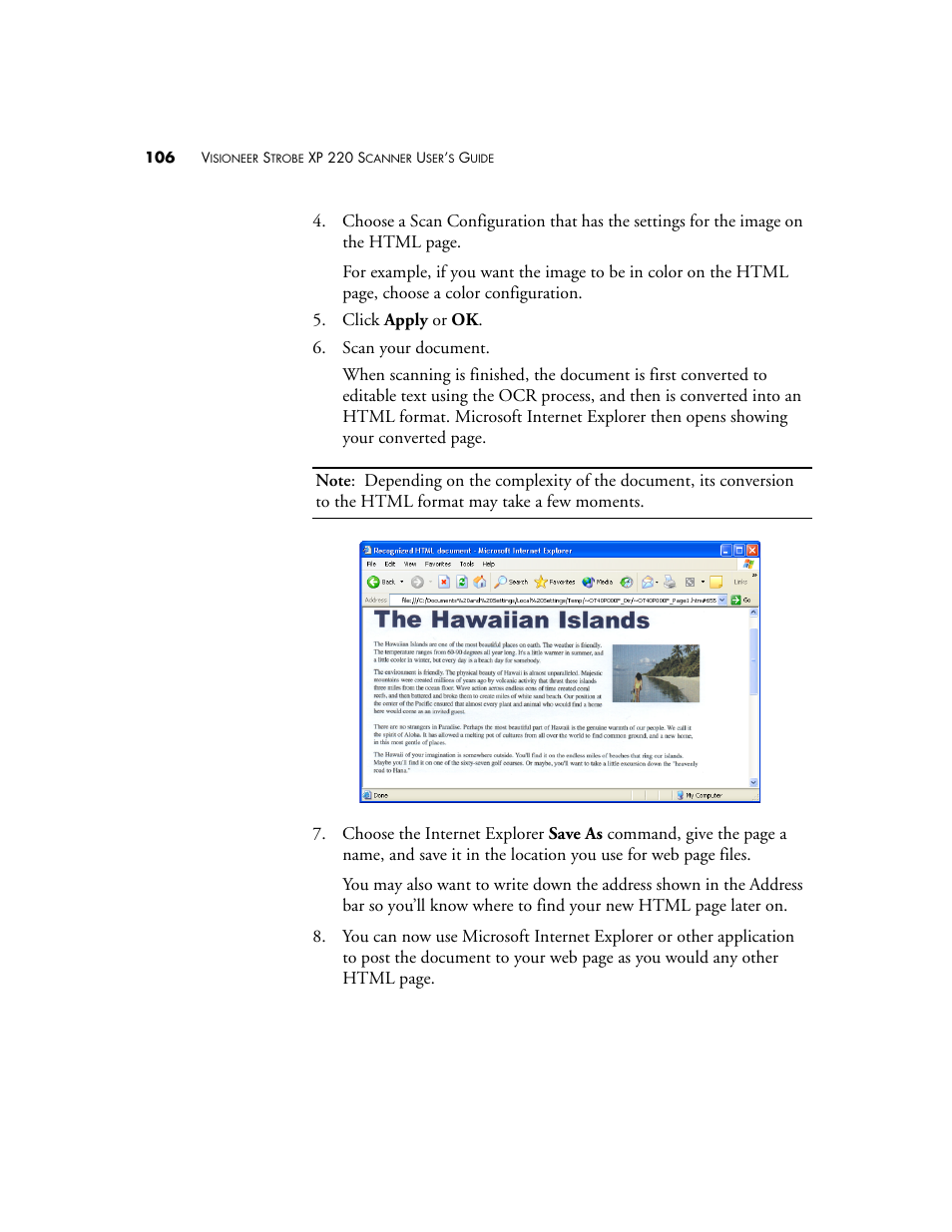 Visioneer XP220 User Manual | Page 113 / 172