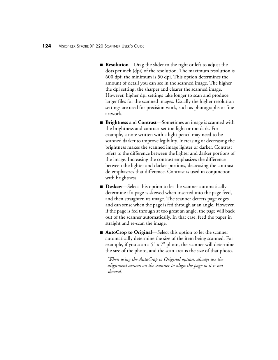 Visioneer XP220 User Manual | Page 131 / 172
