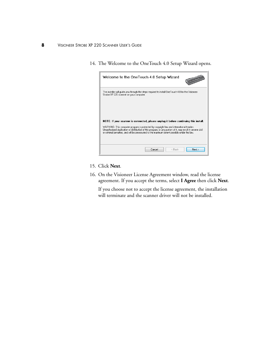 Visioneer XP220 User Manual | Page 15 / 172