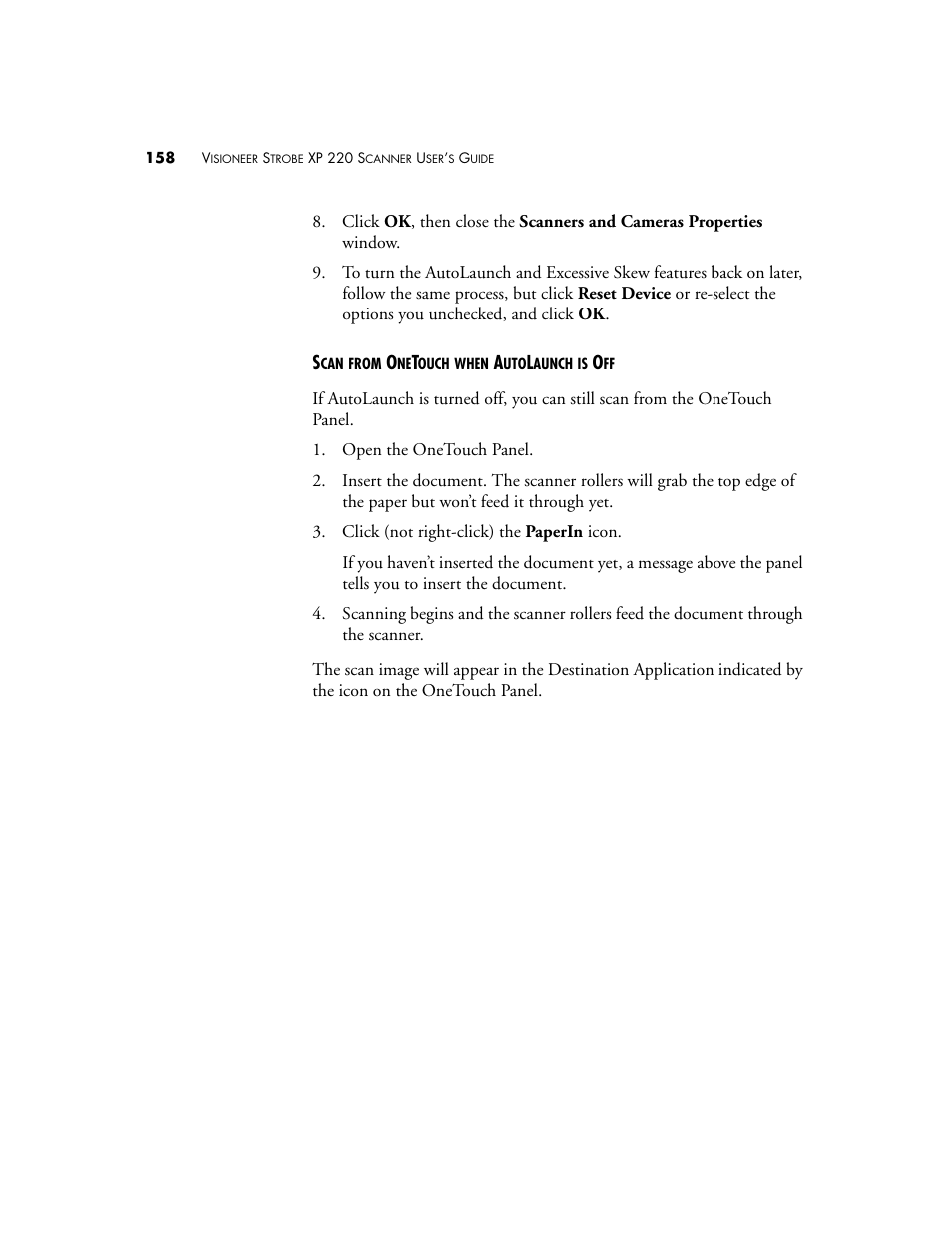 Visioneer XP220 User Manual | Page 165 / 172