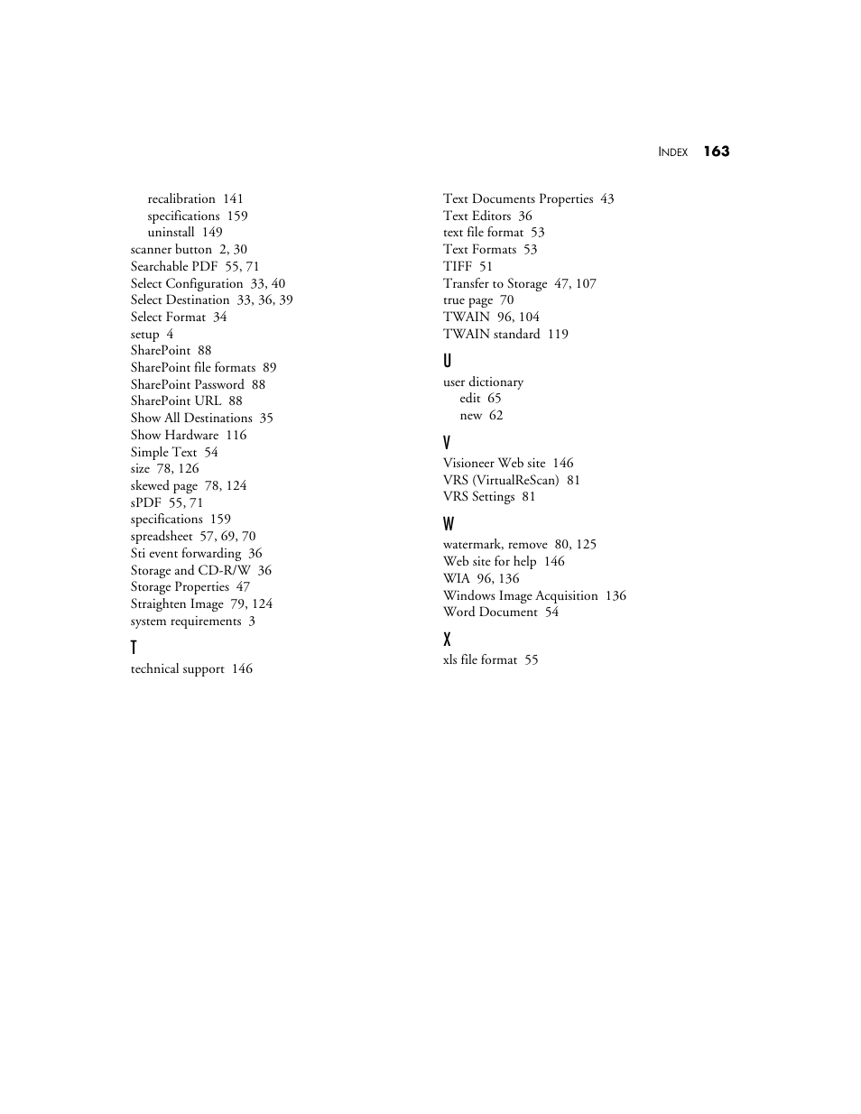 Visioneer XP220 User Manual | Page 170 / 172