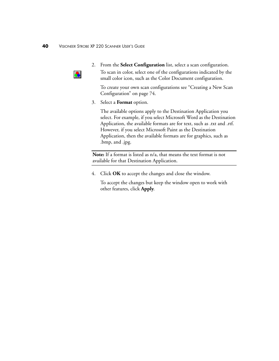 Visioneer XP220 User Manual | Page 47 / 172