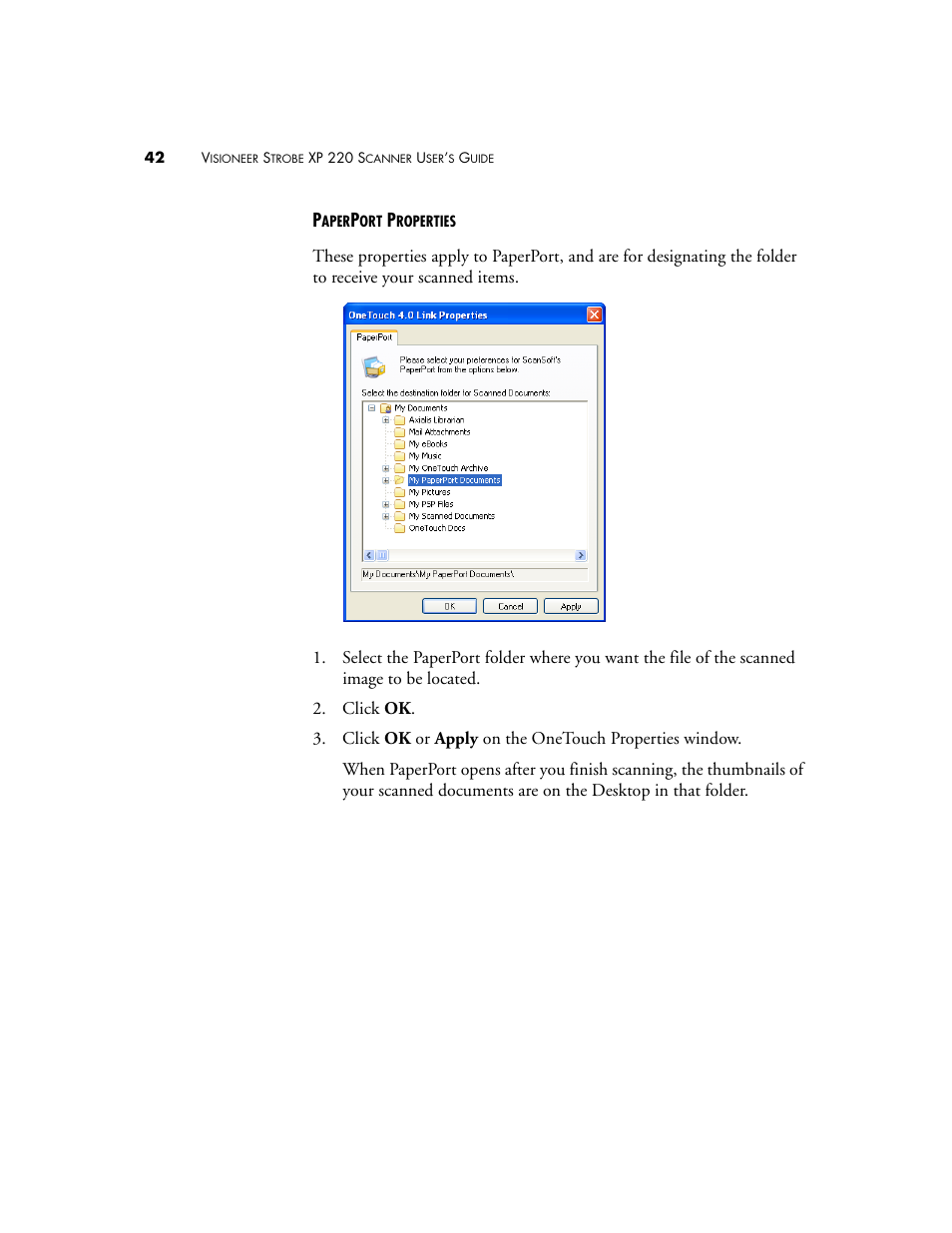 Visioneer XP220 User Manual | Page 49 / 172
