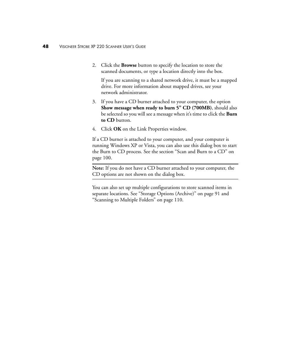 Visioneer XP220 User Manual | Page 55 / 172
